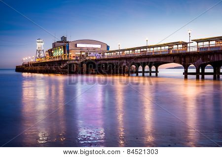 Bournemouth Pier At Night Dorset
