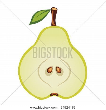 Half of pear