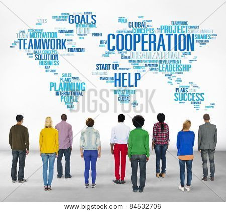 Coorperation Business Coworker Planning Teamwork Concept