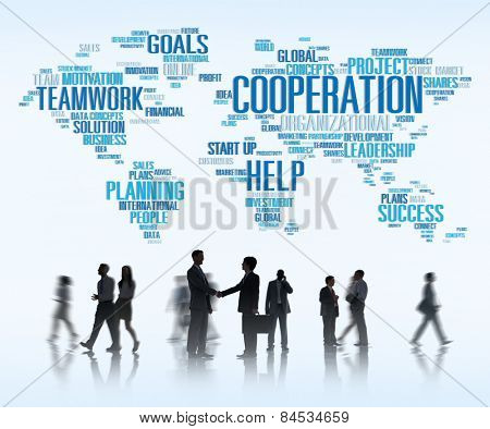 Coorperation Business Coworker Planning Teamwork Concept