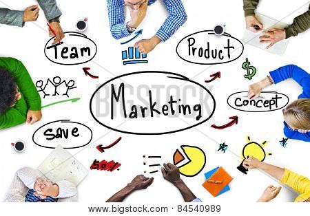 Marketing Strategy Team Business Commercial Advertising Concept