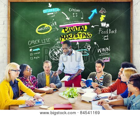 Digital Marketing Branding Strategy Online Media Concept