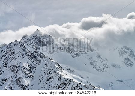 Mountain Baksan Valley, Elbrus And Cheget, Russia.