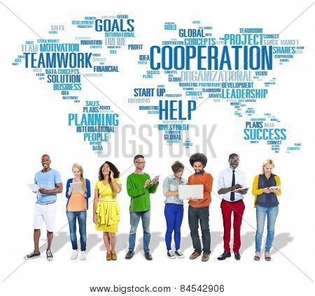 Coorperation Business Coworker Planning Teamwork Concept