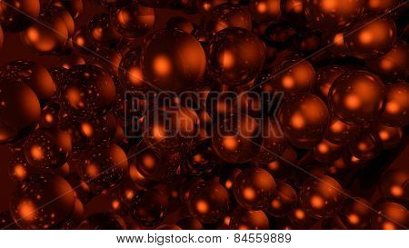Red Balls Bubbles