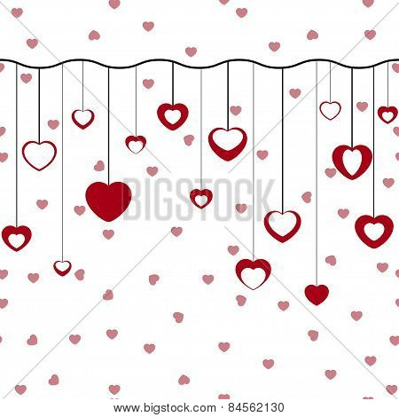 Seamless Pattern With Hearts