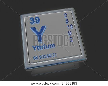 Yttrium. Chemical element. 3d