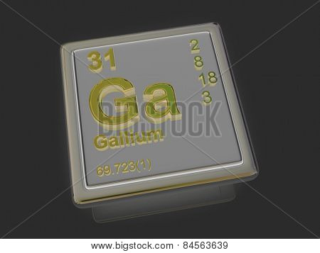 Gallium. Chemical element. 3d
