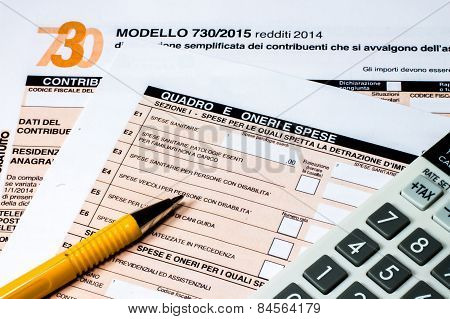 Italian Tax Return Called 730