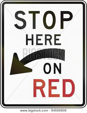 Stop Here On Red