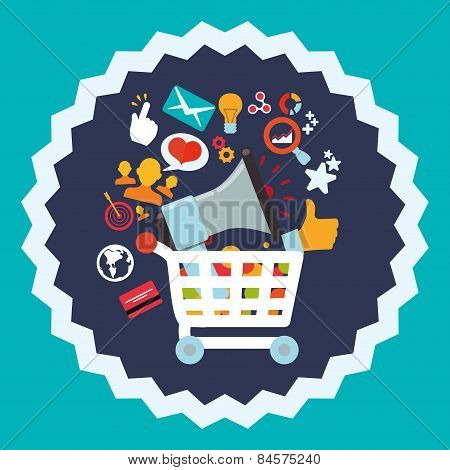 Shopping Design, Vector Illustration.