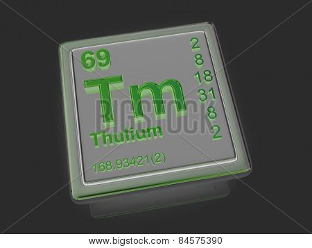 Thulium. Chemical element. 3d