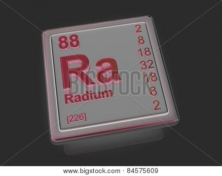 Radium. Chemical element. 3d