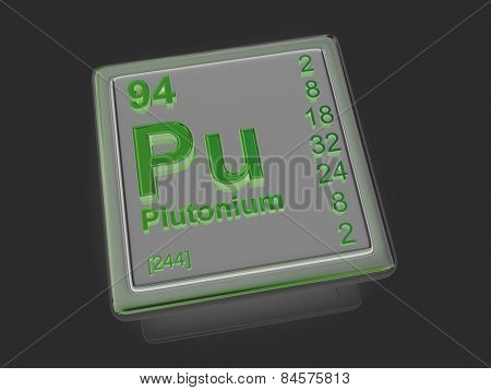 Plutonium. Chemical element. 3d