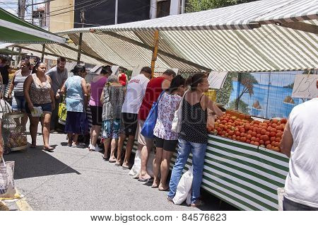 Traditional Street Fair Of Sao Paulo City