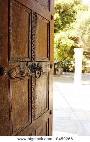 Carved Wooden Door