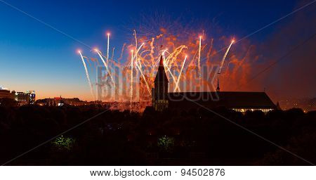 Fireworks Over The Cathedral Of Kant