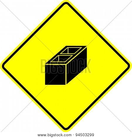 construction block sign