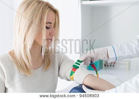 Preparation for blood test