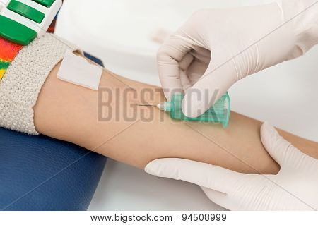 Blood test from vein
