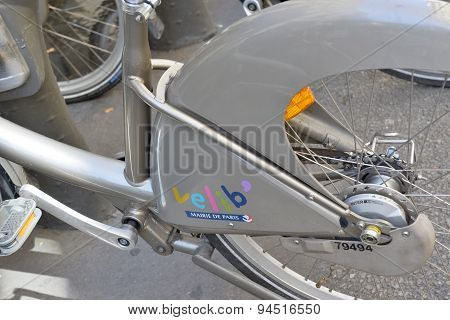 Velib Bike, a Bicycle share program in Paris