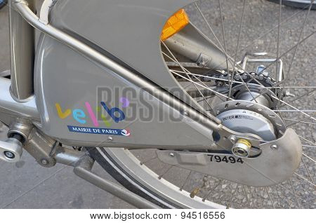 Velib Bike, a Bicycle share program in Paris