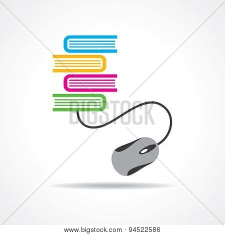 Computer education or e-learning concept stock vector