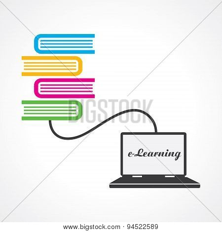 Computer education concept stock vector