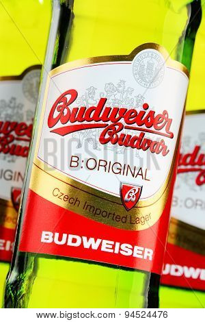 Bottles Of Budweiser Budvar Beer