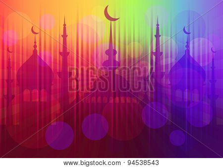 Card For Greeting With Beginning Of Fasting Month Ramadan