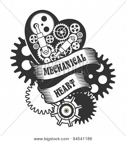 Steampunk Mechanism Heart