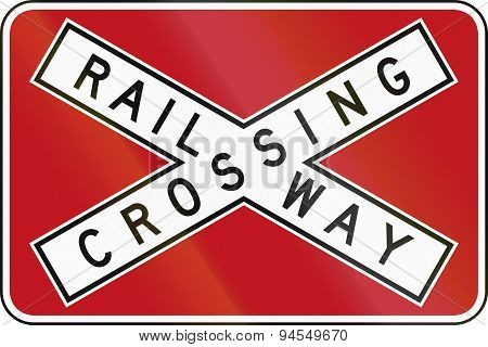 Railway Crossbuck In Australia