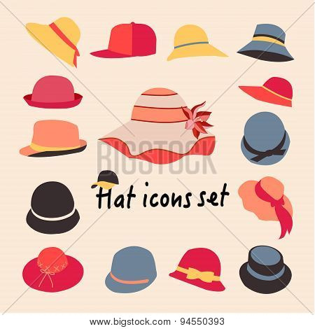 Vector Collection Of Hats For Men And Women