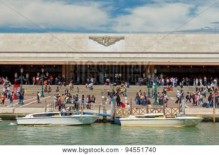 Train Station In Venice.