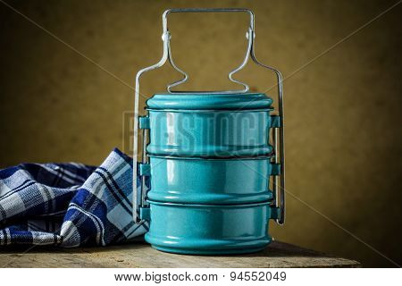 Metal Tiffin Carrier, Thai Food Carrier