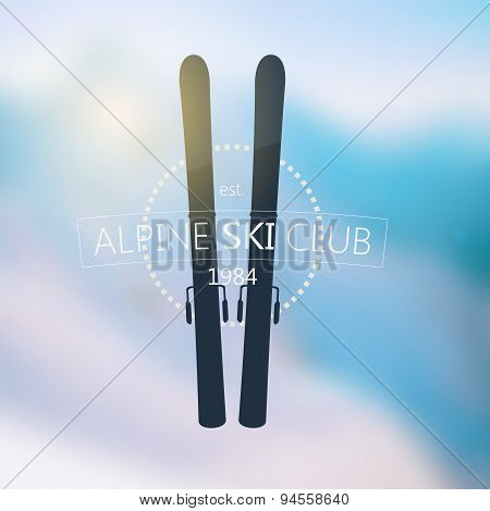 Alpine ski club logo