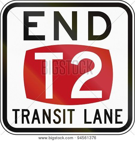 End T2 Transit Lane In Australia