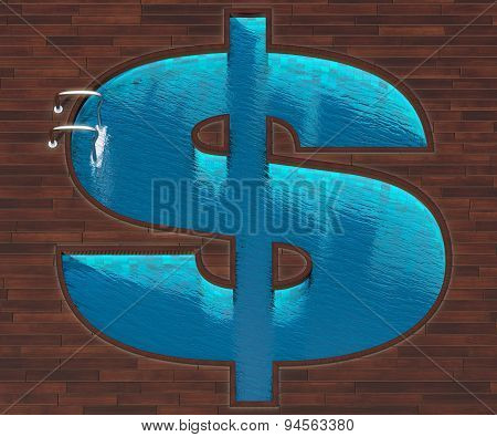 Shaped Pool Dollar Plan