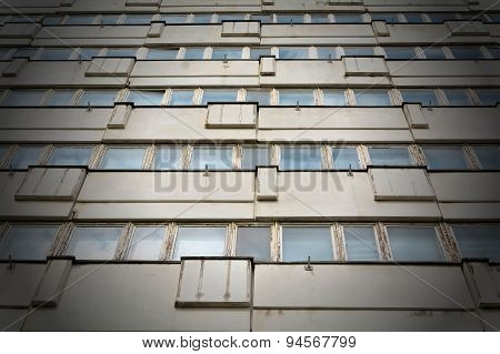 ramshackle office building