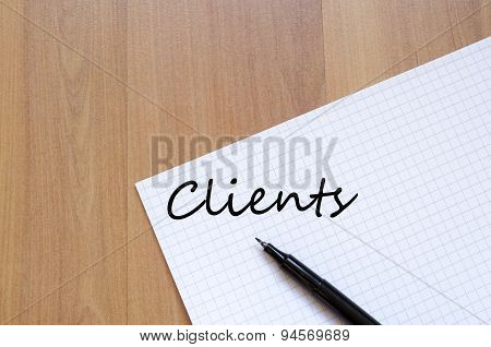 Clients Concept Notepad