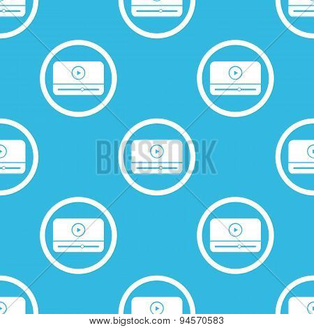 Mediaplayer sign blue pattern