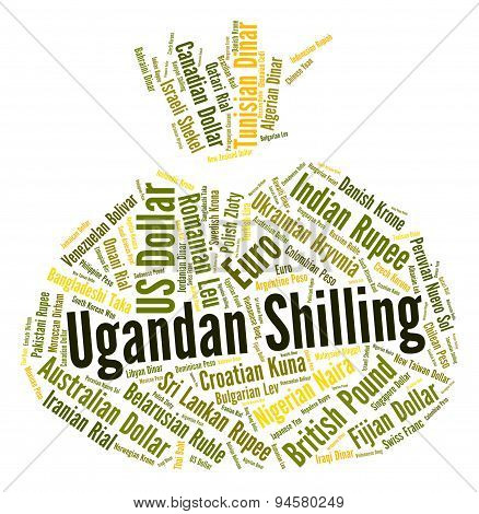Ugandan Shilling Represents Foreign Currency And Coin