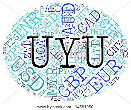 Uyu Currency Indicates Forex Trading And Banknotes