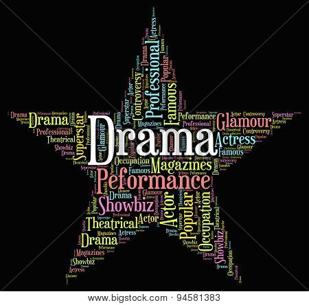 Drama Star Represents Stage Theaters And Melodramas