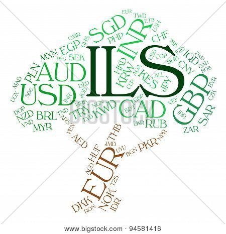 Ils Currency Means Israel Shekel And Coinage
