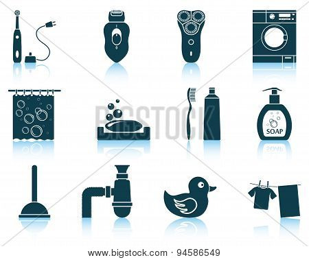 Set Of Bathroom Icons