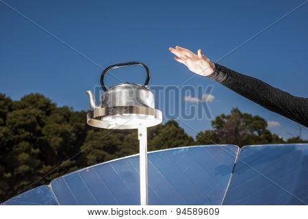 Solar Stove Boiling Water