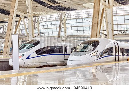 Modern high-speed train