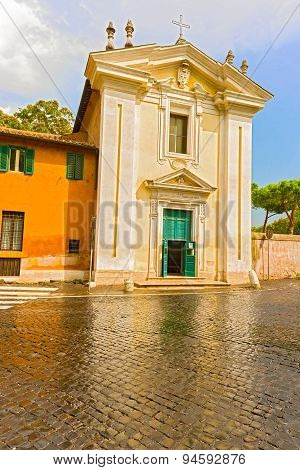 The Church Of St Mary In Palmis In Rome, Italy