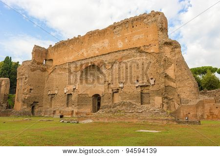 The Baths Of Caracalla In Rome, Italy